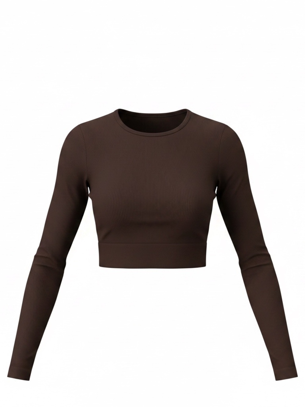Aritzia Babaton Encounter Long Sleeve Top - Brown - Small